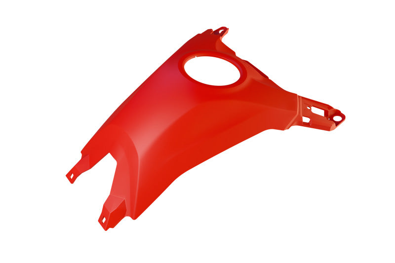 R-Tech Fuel Tank Cover Black / Red for Yamaha T7 700 (2025) 75-0543.RD