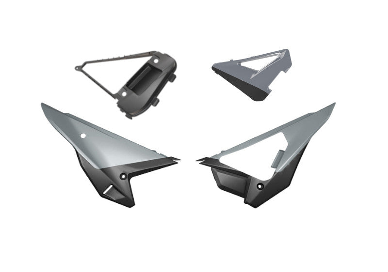 R-Tech Side Panels Kit Grey for Honda CRF-R 250 (2025) 75-K0025.GY