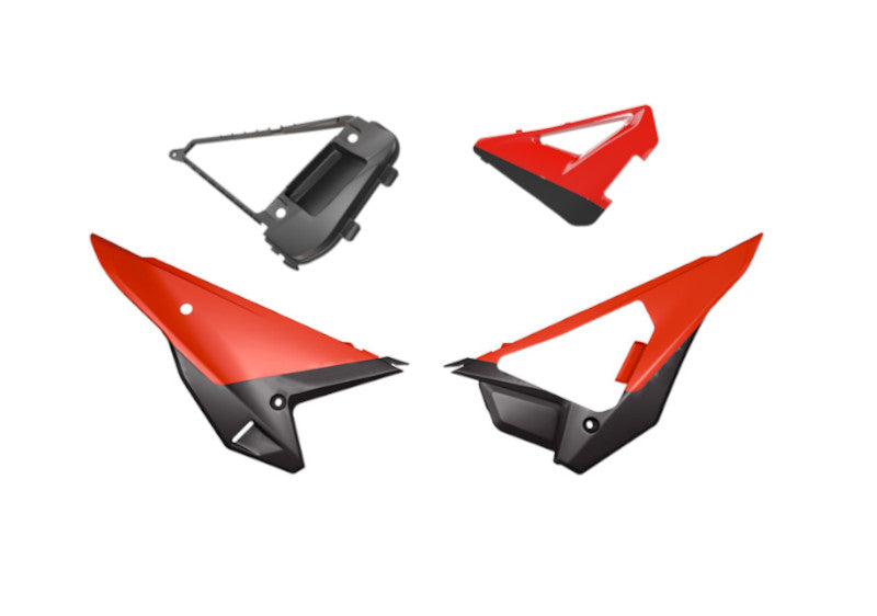 R-Tech Side Panels Kit Red for Honda CRF-R 250 (2025) 75-K0025.RD