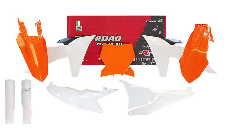 Rtech Plastics Plastic Kit/7 2023 KTM SX/SXF, Oem 2023 Colours, Rtech R-kitKTM-oem-714