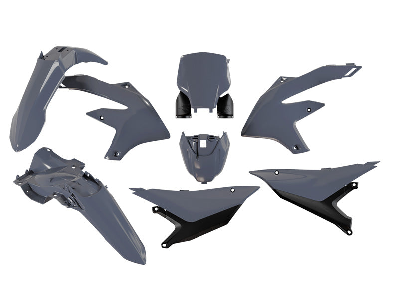 R-Tech Plastic Kit Grey/Black for Yamaha YZ450F (2026) 75-K5561.GY