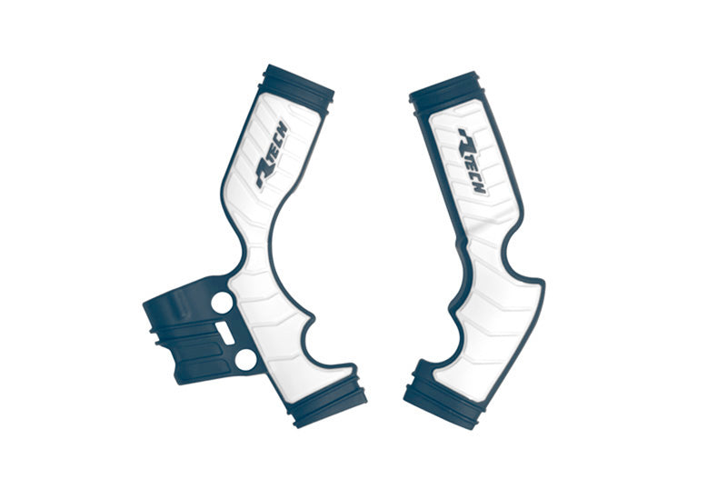 Rtech Plastics Grippy Frame Guard KTM SX 65 2016-24, Husky TC65 2017-24, Gasgas MC 65 2021-23, Blue/white, R-tech R-prtKTMblbn4