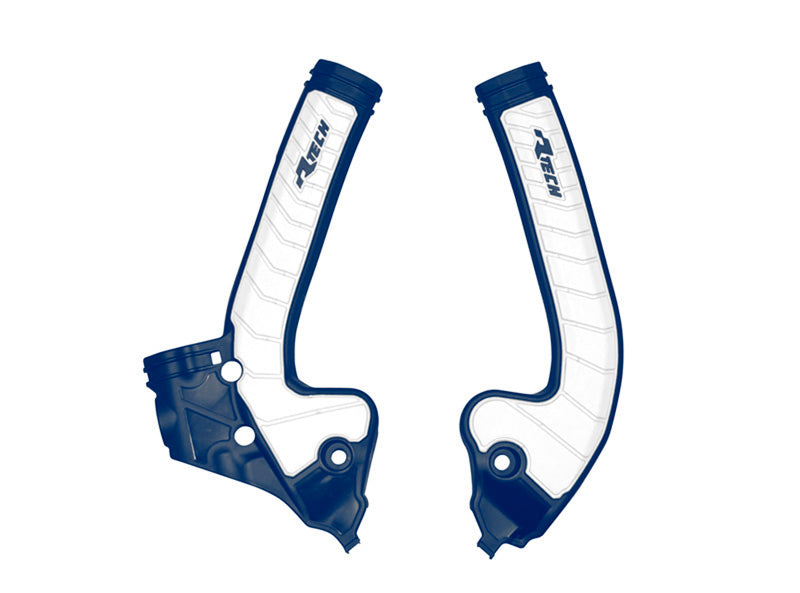 Rtech Plastics Grippy Frame Guard KTM SX 85 2018-24, Husky TC 85 2018-24, Gasgas MC 85 2021-24, Blue/white, R-tech R-prtKTMblbn5