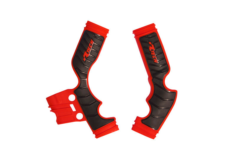 Rtech Plastics Grippy Frame Guard KTM SX 65 2016-24, Husky TC65 2017-24, Gasgas MC 65 2021-23, Red/black, R-tech R-prtKTMrgnr4