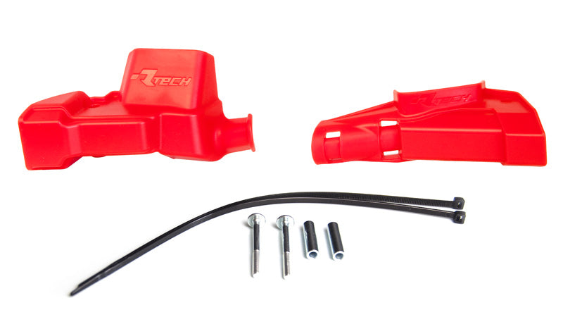 R-Tech Master Cylinder Protector Guards Red for Beta RR 125 2T, 2018-2024 75-0584.RD