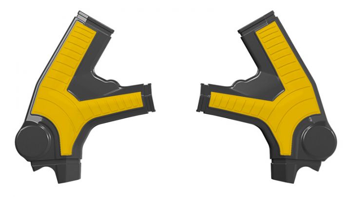 Rtech Plastics Grippy Frame Guard Surron Ultra Bee 2023-25 Yellow/black, R-prtsurnrgi4