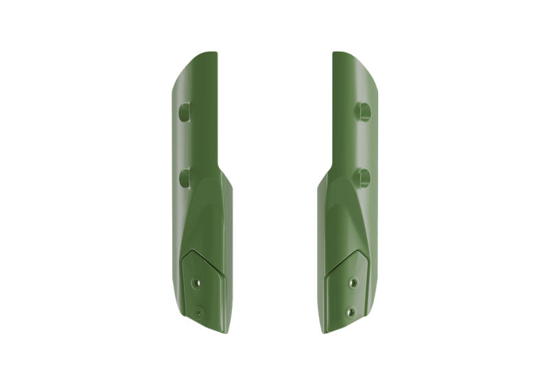 Rtech Plastics Fork Guards Kove 800 Rally Green Racetech R-PSKOVVN0025
