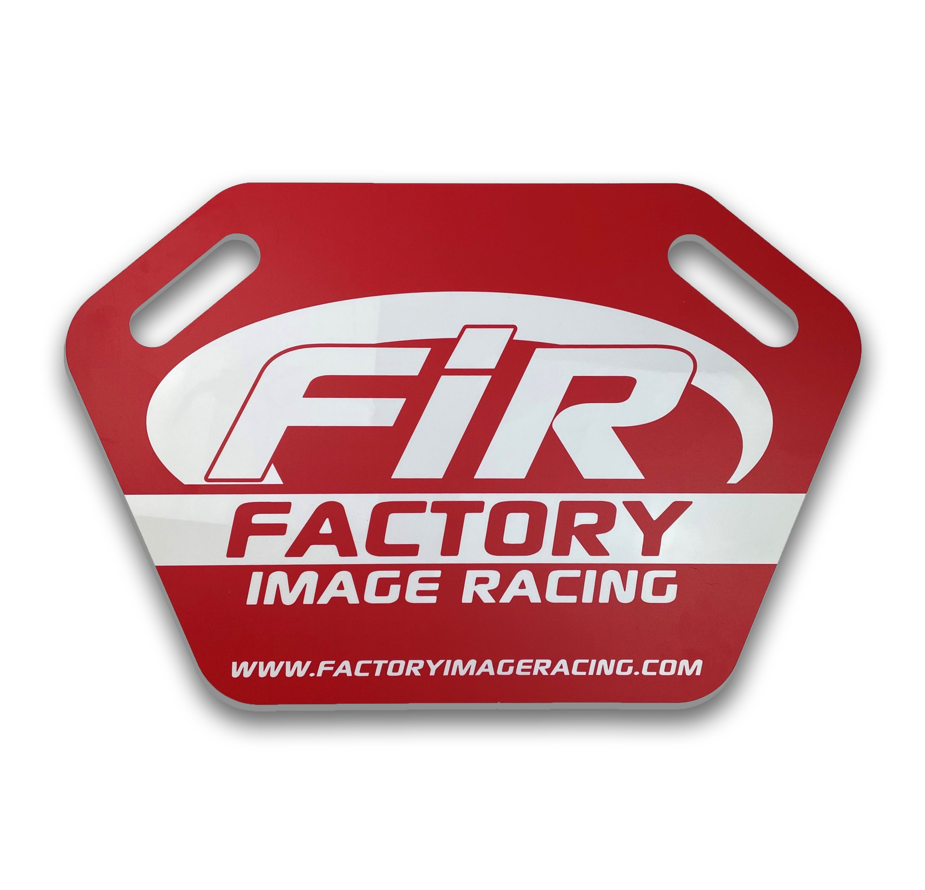 FIR  MX Pit Board 4MM Acrylic 600 X 375MM Red