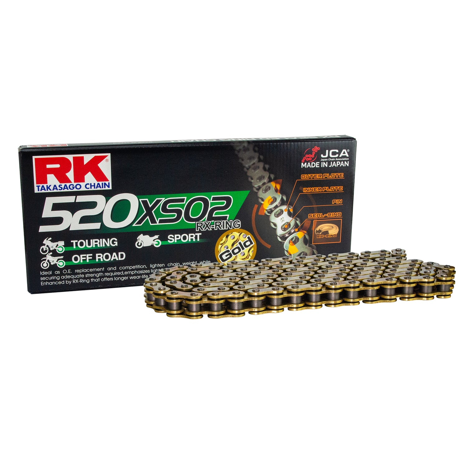 RK GB520XSO2-106 Gold RX-Ring Chain – Pro Power MX