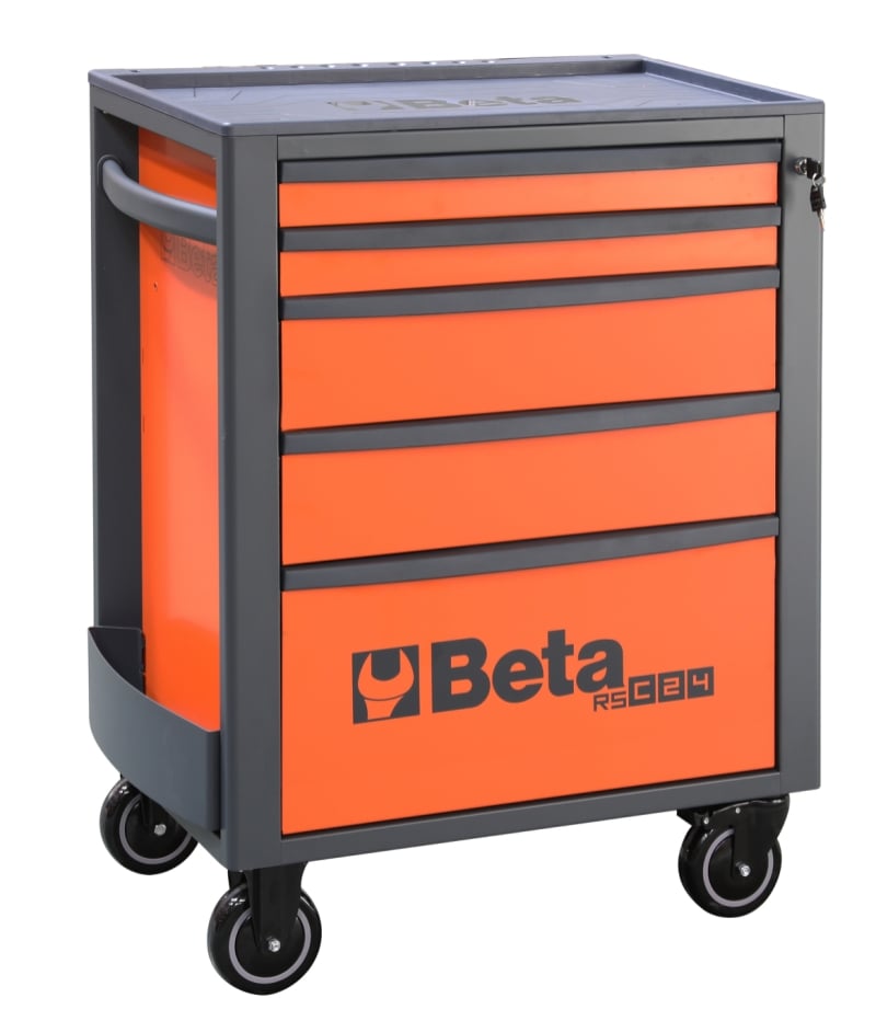 Mobile Roller Cab 5 Drawers Reinforced Worktop 800kg Capacity - Beta Tools RSC24/5-N