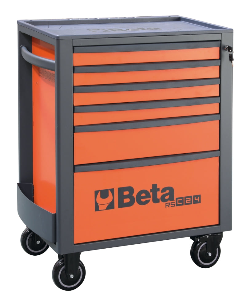 Mobile Roller Cab 6 Drawers Reinforced Worktop 800kg Capacity - Beta Tools RSC24/6-A