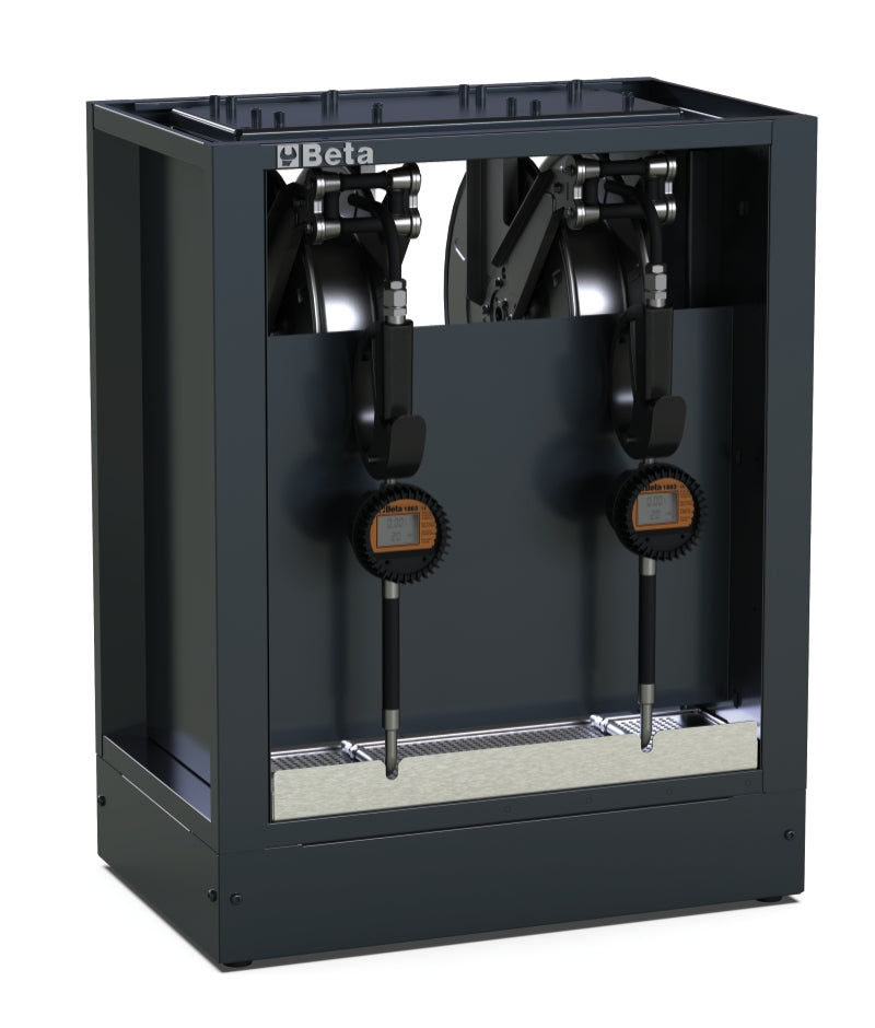 Fixed Oil Distribution Module for RSC50, Includes 2 Reels with 7m 1/2" Hose, Digital Litre Counter Guns, Max Flow 30 l/min, Viscosity 8-2000 mPas, Adjustable Feet - BetaRSC50 RSC50 MDO