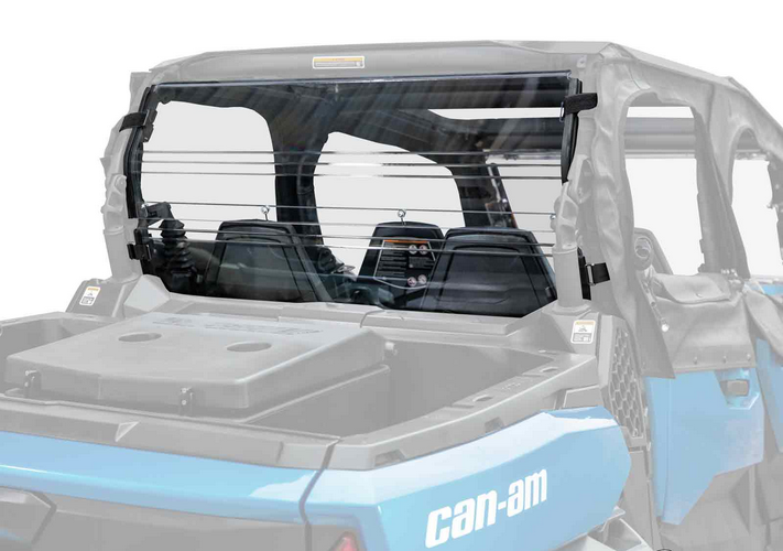 SuperATV Rear Windscreen Polycarbonate Canam Commander UTV, Windshield