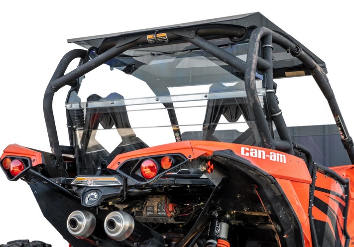 SuperATV Rear Windscreen Polycarbonate Canam Maverick UTV, Windshield