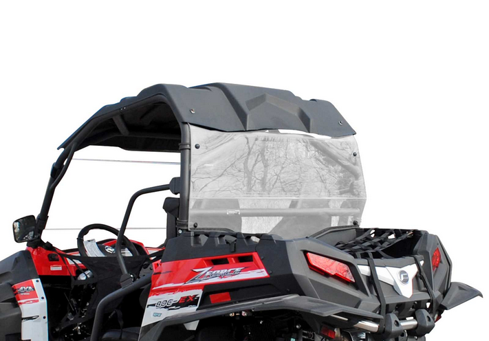 SuperATV Rear Windscreen Polycarbonate Cfmoto Zforce UTV, Windshield