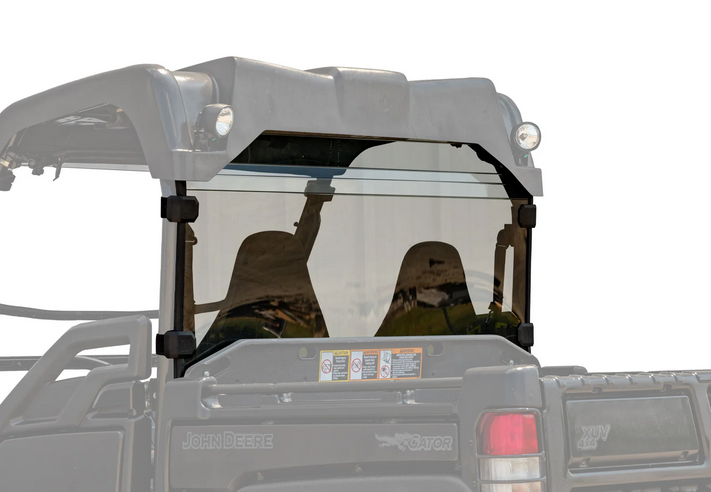 SuperATV Rear Windscreen Polycarbonate John Deere Gator UTV, Windshield