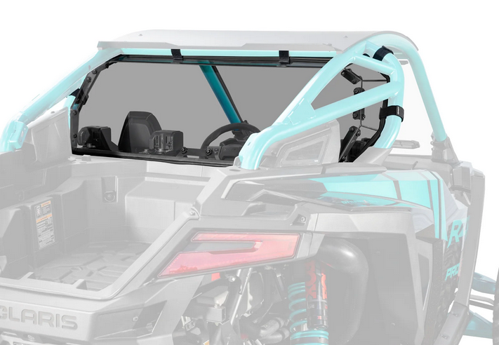 SuperATV Rear Windscreen Polycarbonate Polaris Pro R UTV, Windshield