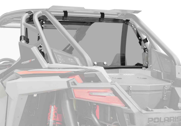 SuperATV Rear Windscreen Polycarbonate Polaris Rzr Turbo R UTV, Windshield