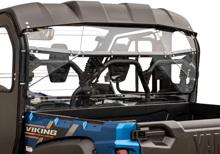 SuperATV Rear Windscreen Polycarbonate Yamaha Viking UTV, Windshield