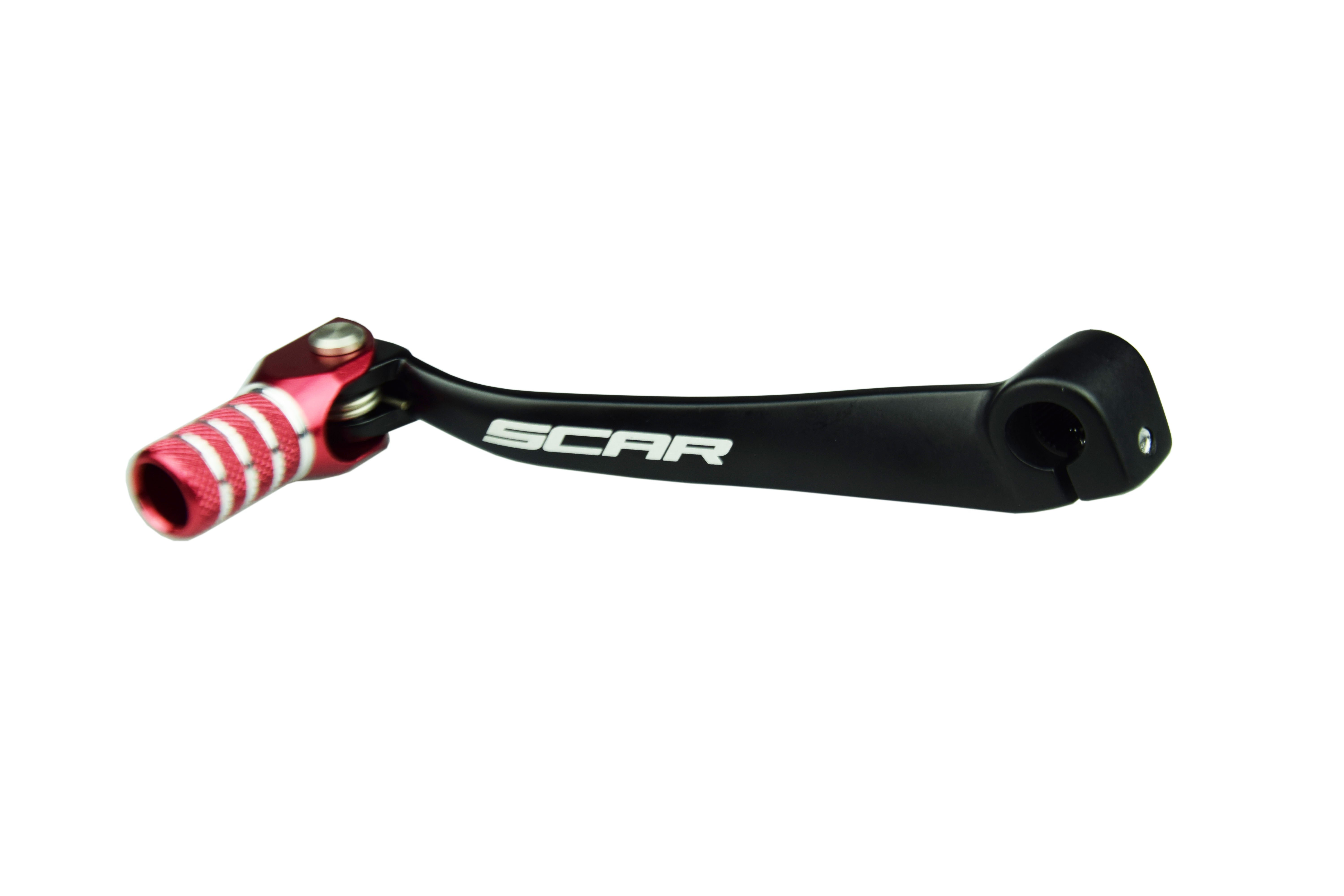 Scar Racing Gear Shift Lever Red Tip 07-26 Honda CRF 150 R Scar GSL112