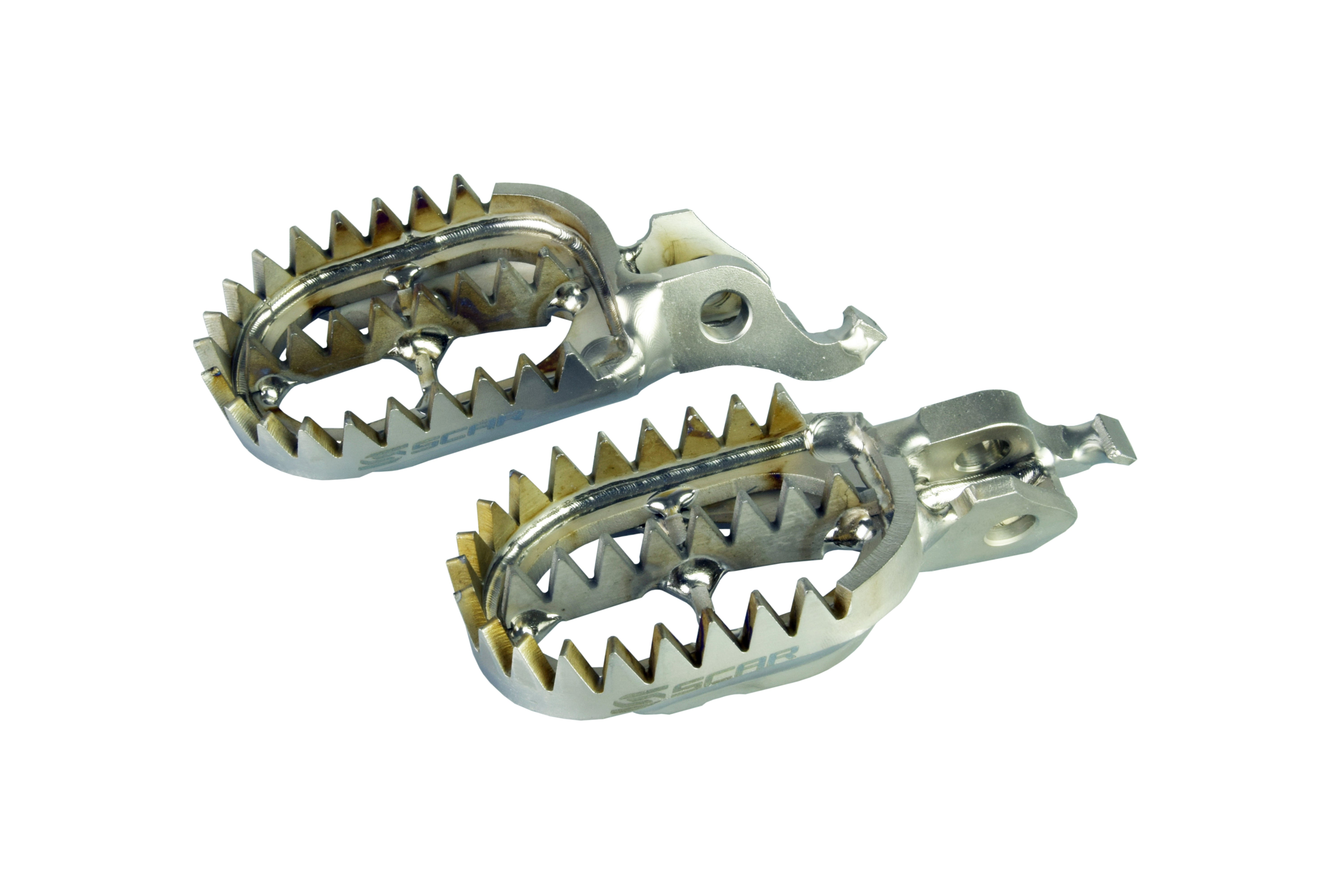 Scar Racing Titanium Footpegs Gripper 24-26 Triumph Tf 250 450 C E X Rc GR5-TI 60mm 27 Teeth Scar S9516