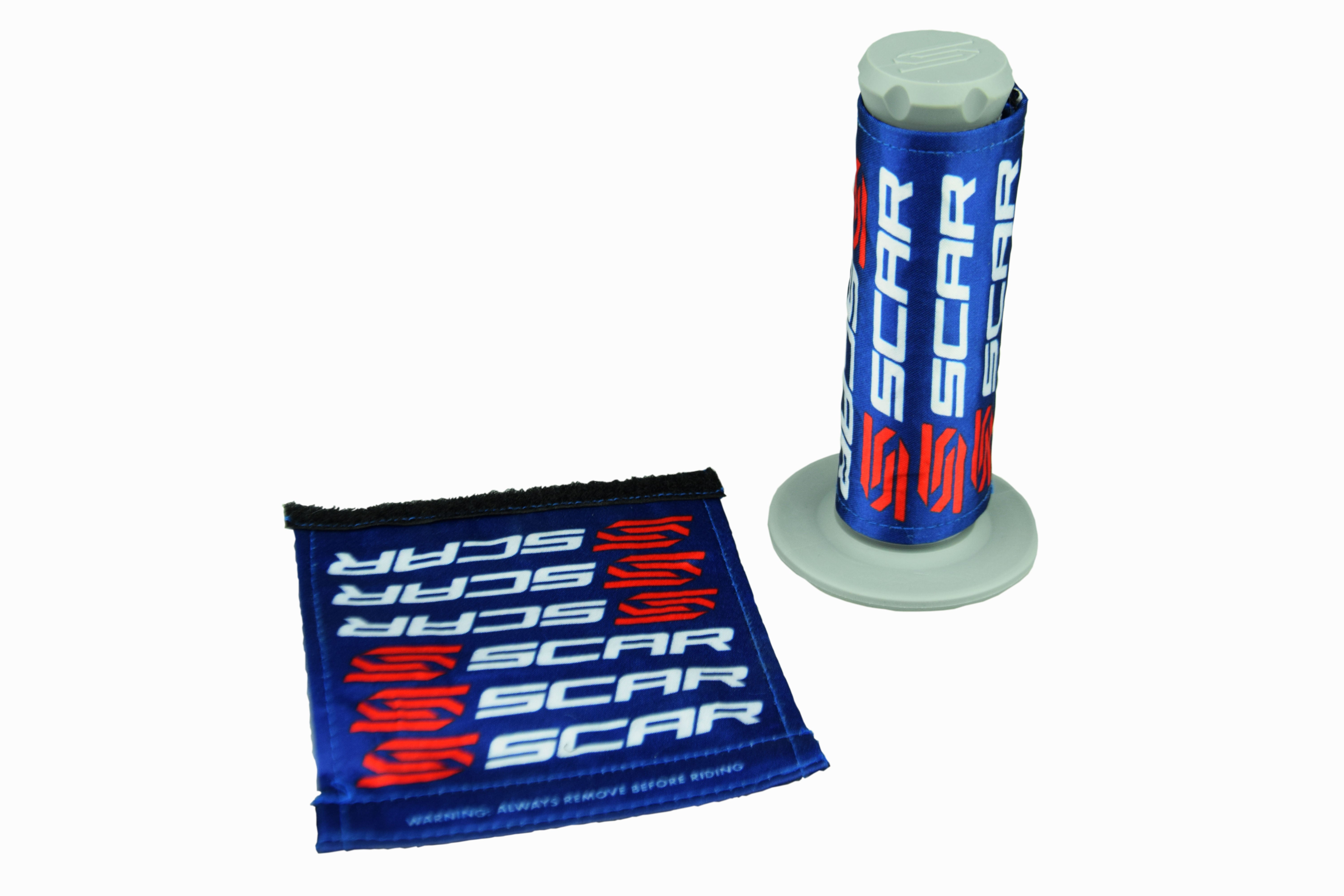 Scar Racing Grip Covers Blue Universal Velcro Fastened Pair Scar Scgc