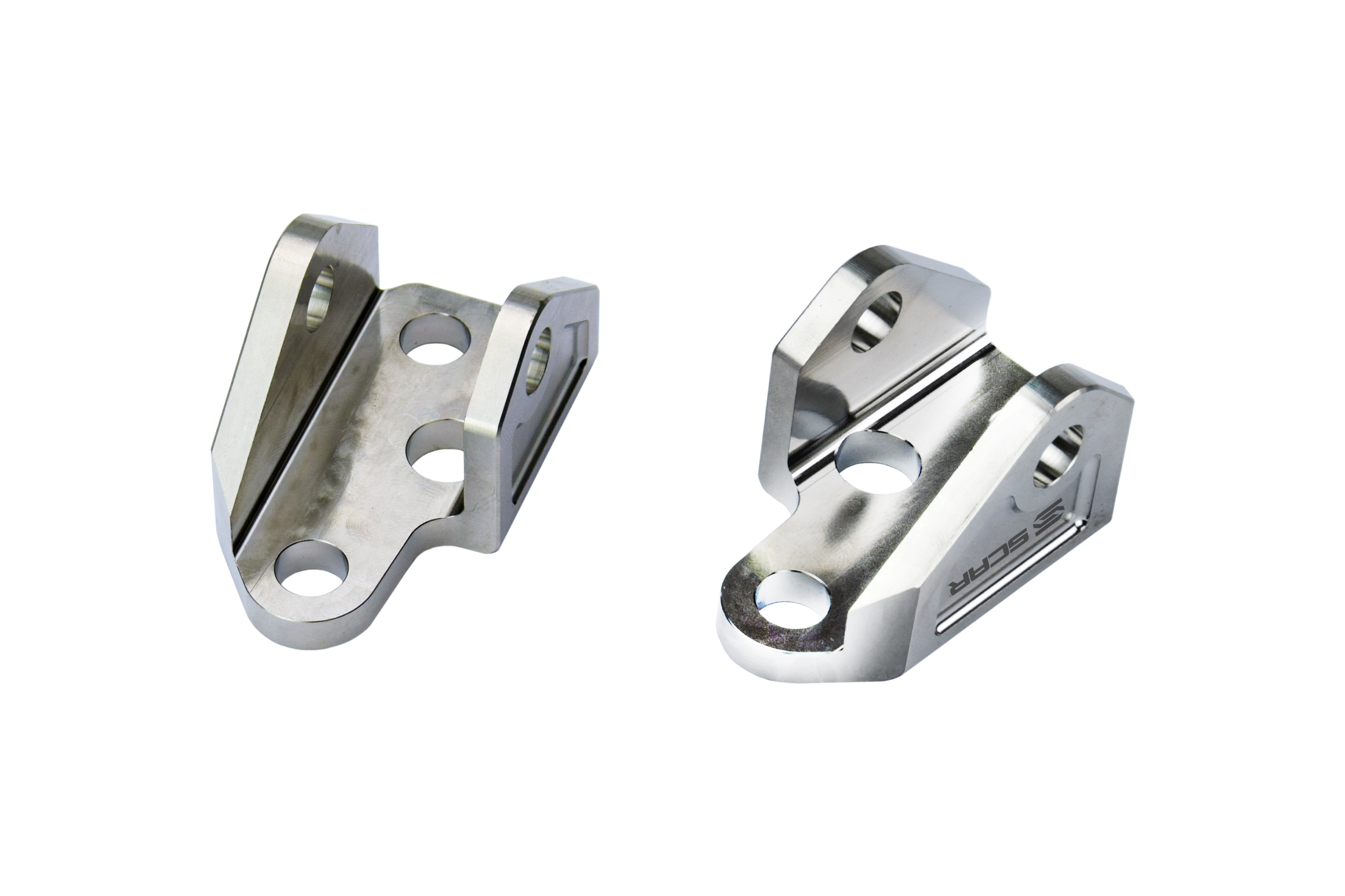 Scar Racing Titanium Footpeg Mounts Brackets 23-26 Fantic Yamaha Xxf YZ 250 450 F GR5-TI Scar STFMB153