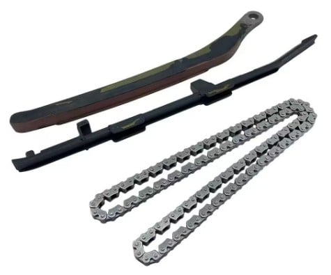 Dirt Racing Cam Timing Chain + 2 Guides Honda 1988-2000 XR600R 1993-2020 XR650  14511-MN9-003, 14620-MN9-870, 14401-MN1-671