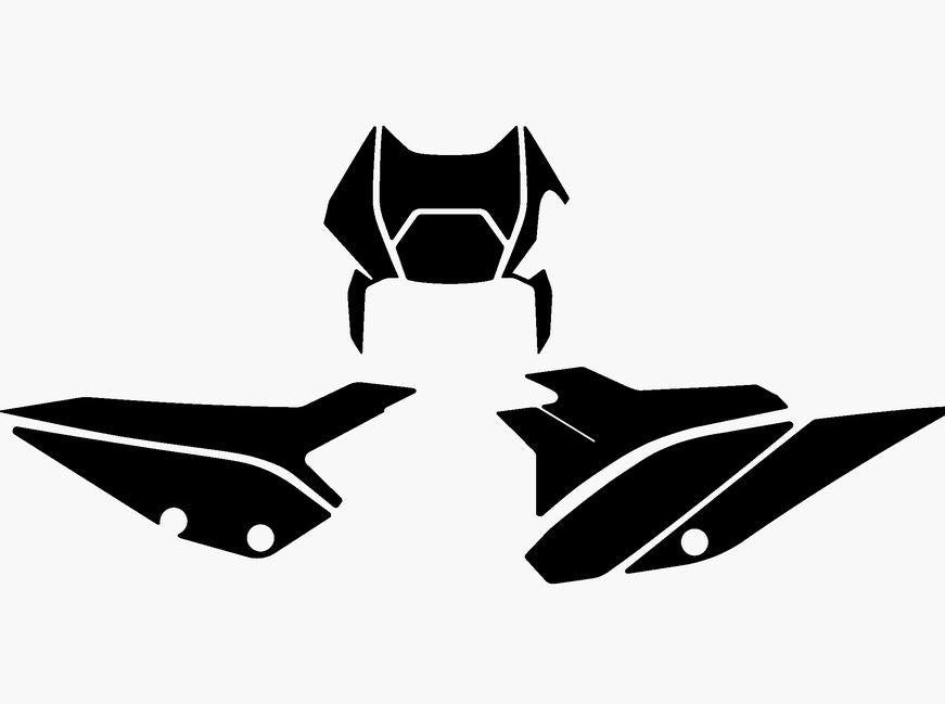 Blackbird Graphics Beta Rr 2t/4t 2020 - 2024 Pre Cut, Blackbird 3b05/20 Black, Number Board Backgrounds