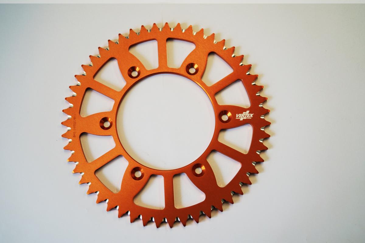 Vertex Rear Sprocket Vertex Alloy KTM, Vertex 892-897ecor48, Orange, 7075t6 Alloy
