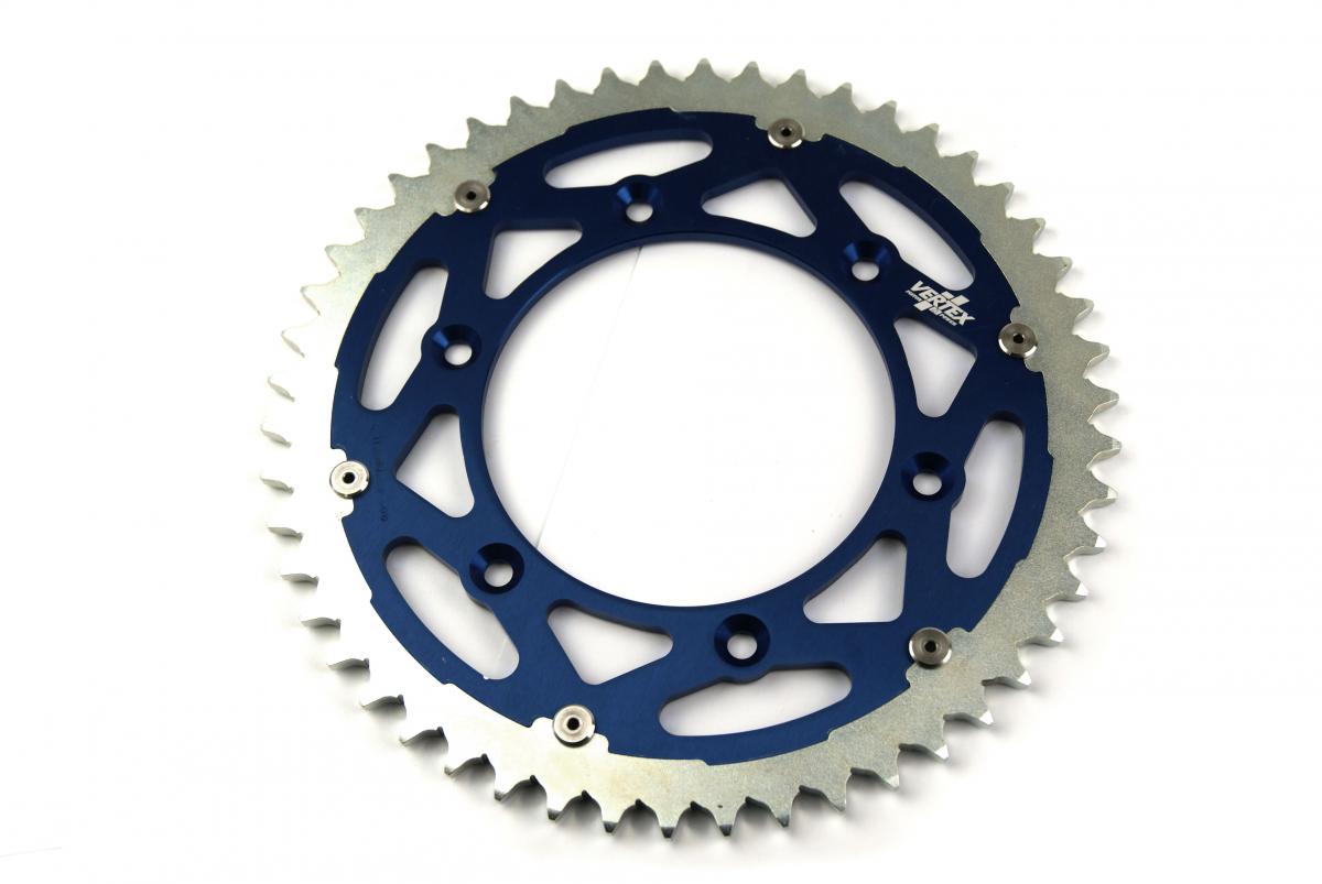 Vertex Rear Sprocket Twinring KTM, Vertex 892-897duobu50, Blue, 707576 Alloy & C45 Steel