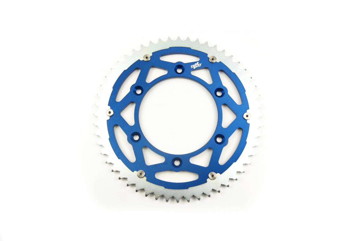 Vertex Rear Sprocket Twinring KTM, Vertex 892-897duobu52, Blue, 707576 Alloy & C45 Steel