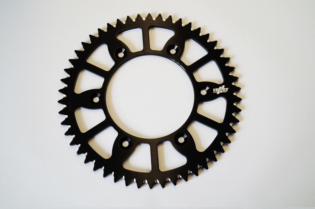 Vertex Rear Sprocket Vertex Alloy 210, Vertex 892-210ecbk49, Black, 7075t6 Alloy