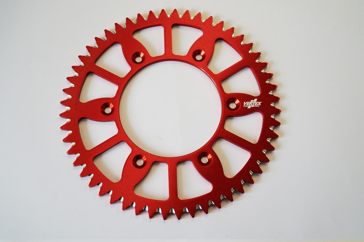 Vertex Rear Sprocket Vertex Alloy 210, Vertex 892-210ecrd50, Red, 7075t6 Alloy