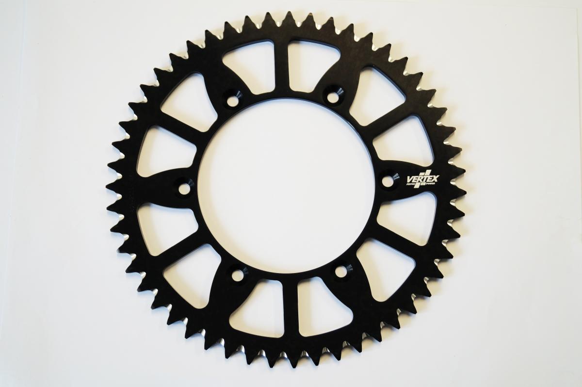 Vertex Rear Sprocket Vertex Alloy 251, Vertex 892-2015ecbk48, Black, 7075t6 Alloy
