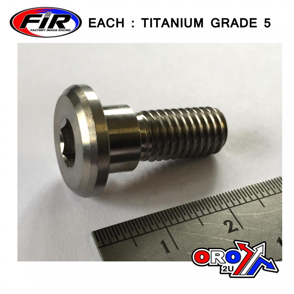 FIR Disc Bolt M8x22mm -10 Boss Ea, Titanium Grade 5 /disc Bolt
