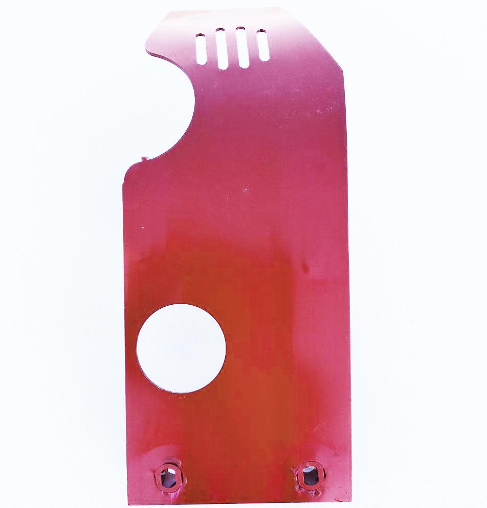 Utah Products Skidplate Pit Bike Universal, CRF50/70 Style Will Fit Most, TM550-TM553 Red