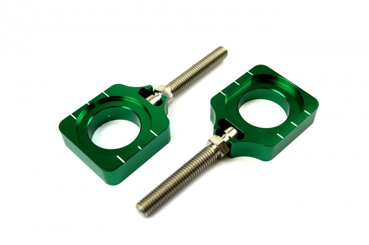 FIR AXLE BLOCK & BOLT KX / RM, GREEN