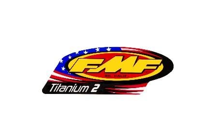 FMF Exhausts End of Line Ti2 Exhaust Silencer Patriotic Decal Pair - Fmf 012786
