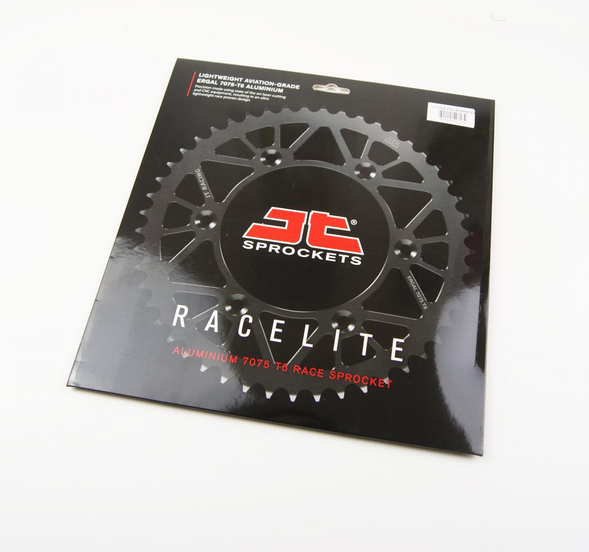 JT Rear Sprocket Jt Racerlite Red, Jt JTA210.40red 7075-t6 Aluminium
