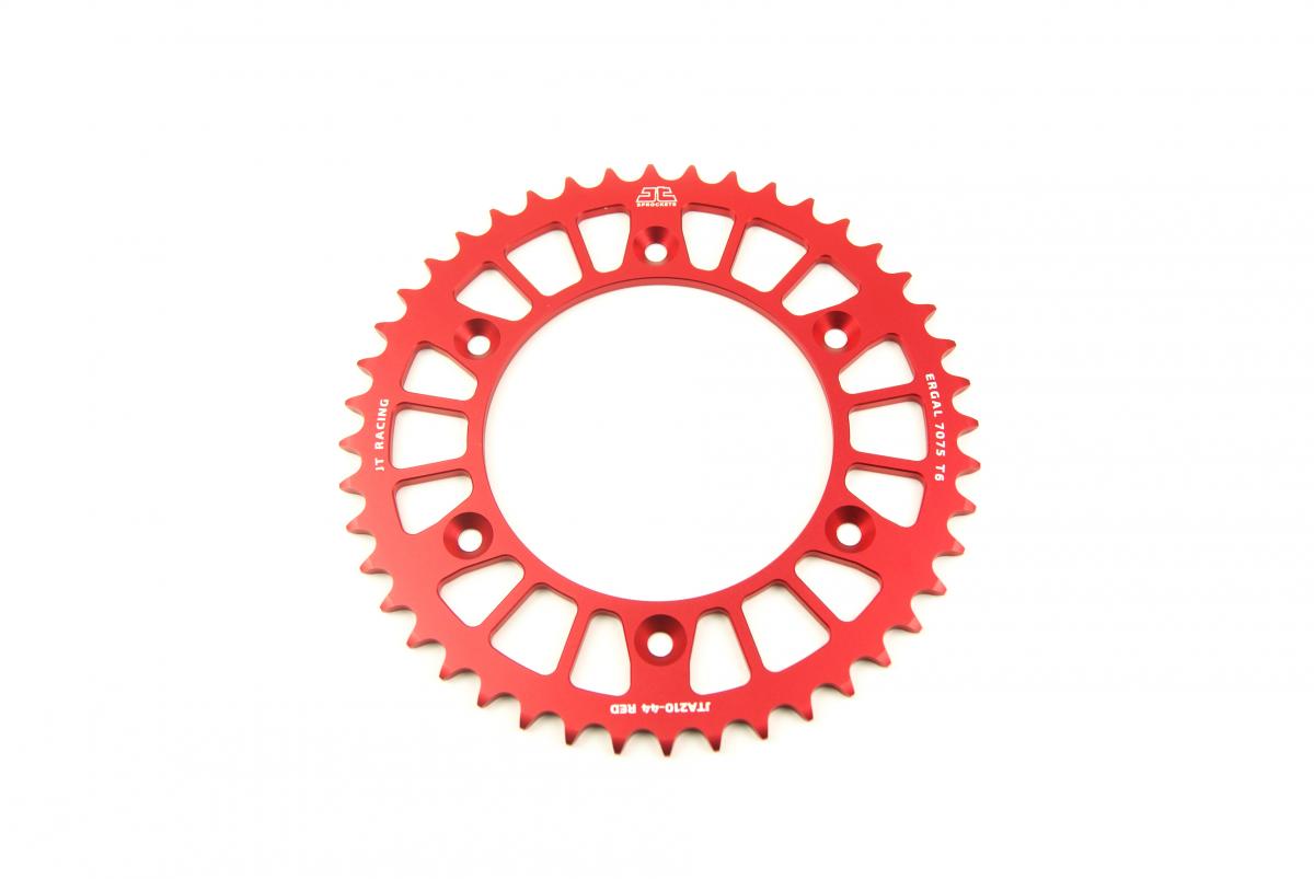 JT Rear Sprocket Jt Racerlite Red, Jt JTA210.44red 7075-t6 Aluminium