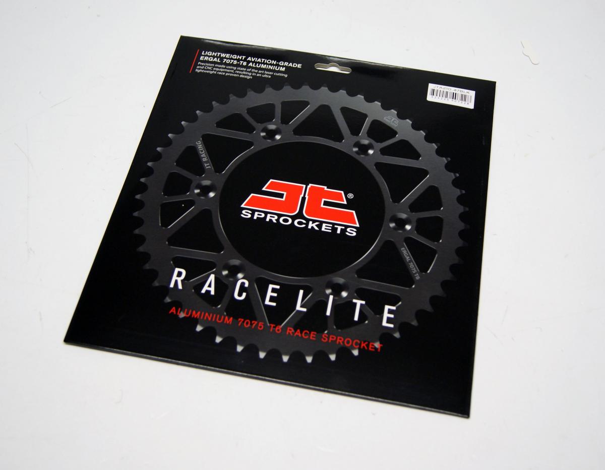 JT Rear Sprocket Jt Racerlite Black, Jt JTA210.47blk 7075-t6 Aluminium