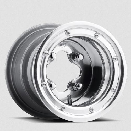 ITP Tires Itp Alloy Rim 9x8, 4/115, 3+5, a-6 Trac Lock Series, Polished Wheel, 0928620403, Beadlock