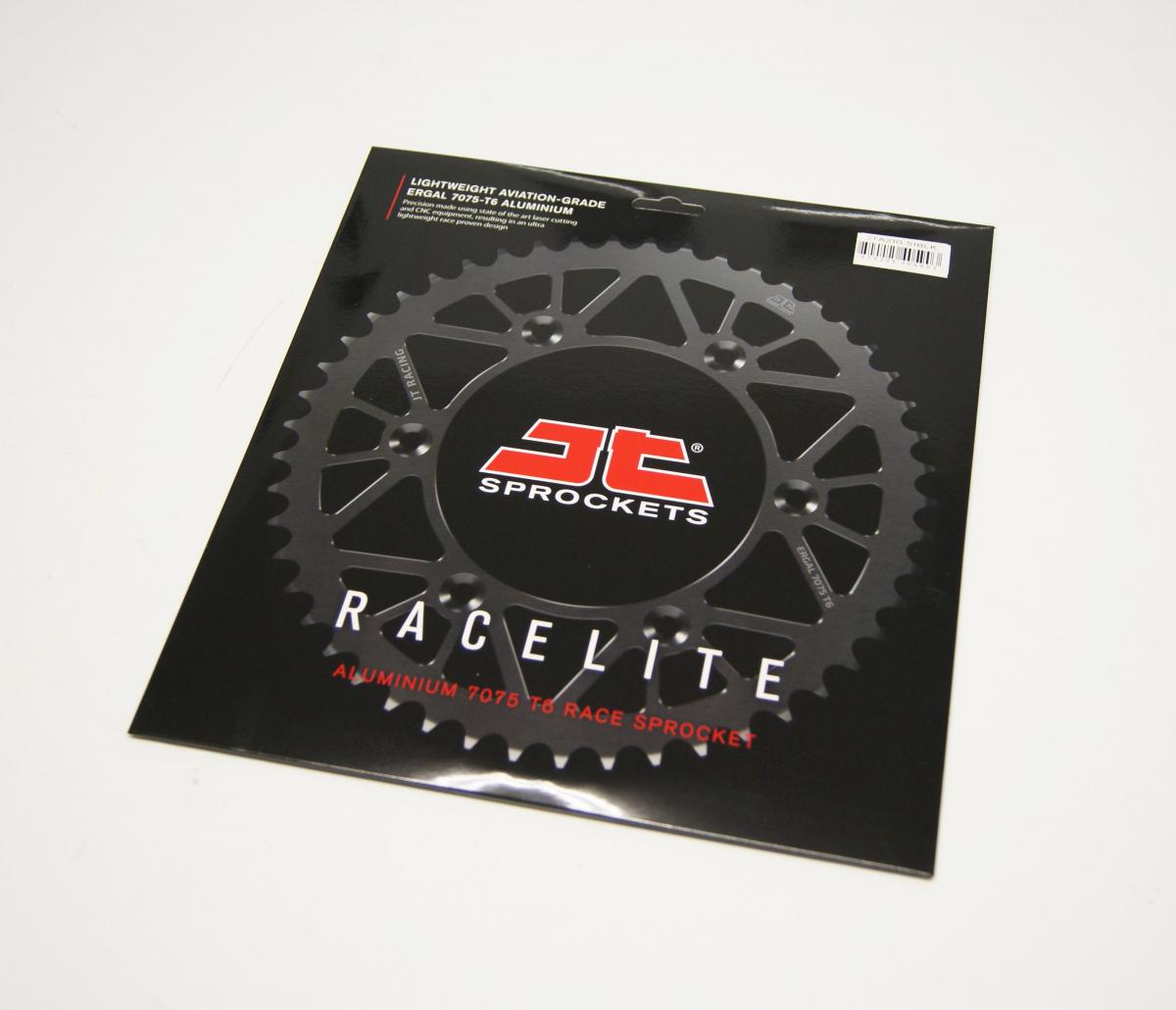 JT Rear Sprocket Jt Racerlite Black, Jt JTA210.51blk 7075-t6 Aluminium
