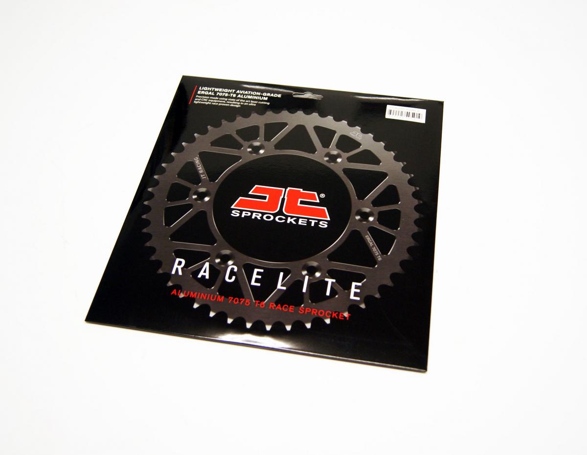 JT Rear Sprocket Jt Racerlite Black, Jt JTA210.52blk 7075-t6 Aluminium