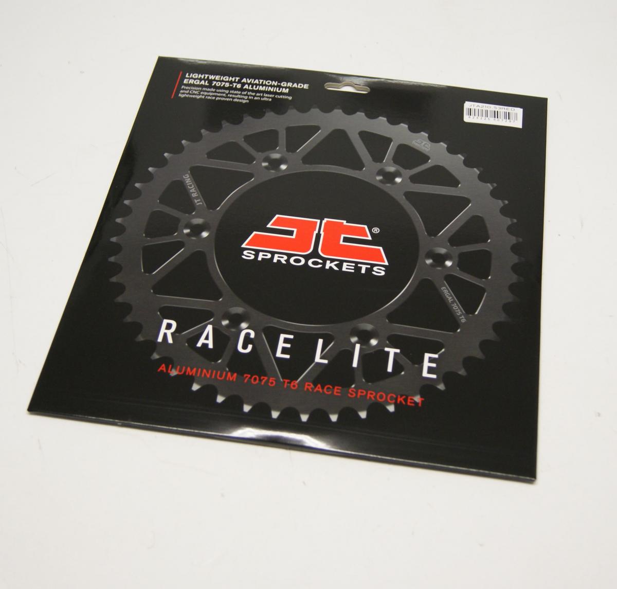 JT Rear Sprocket Jt Racerlite Red, Jt JTA210.53red 7075-t6 Aluminium