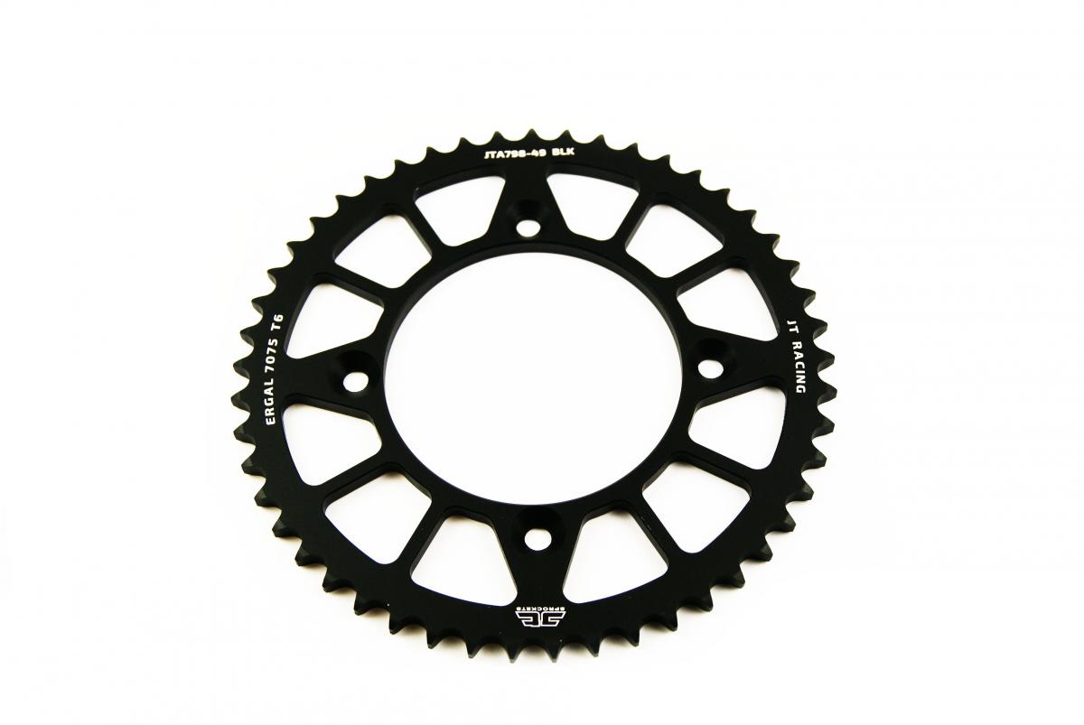 JT Rear Sprocket Alloy Black 798, JTA798.49blk 7075-t6 Aluminium