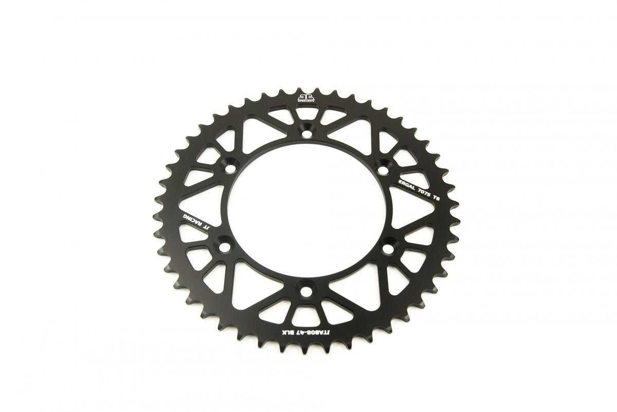 JT Rear Sprocket Alloy Black 808, JTA808.47blk