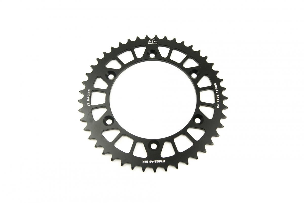 JT Rear Sprocket Alloy Black 822, JTA822.45blk 7075-t6 Aluminium