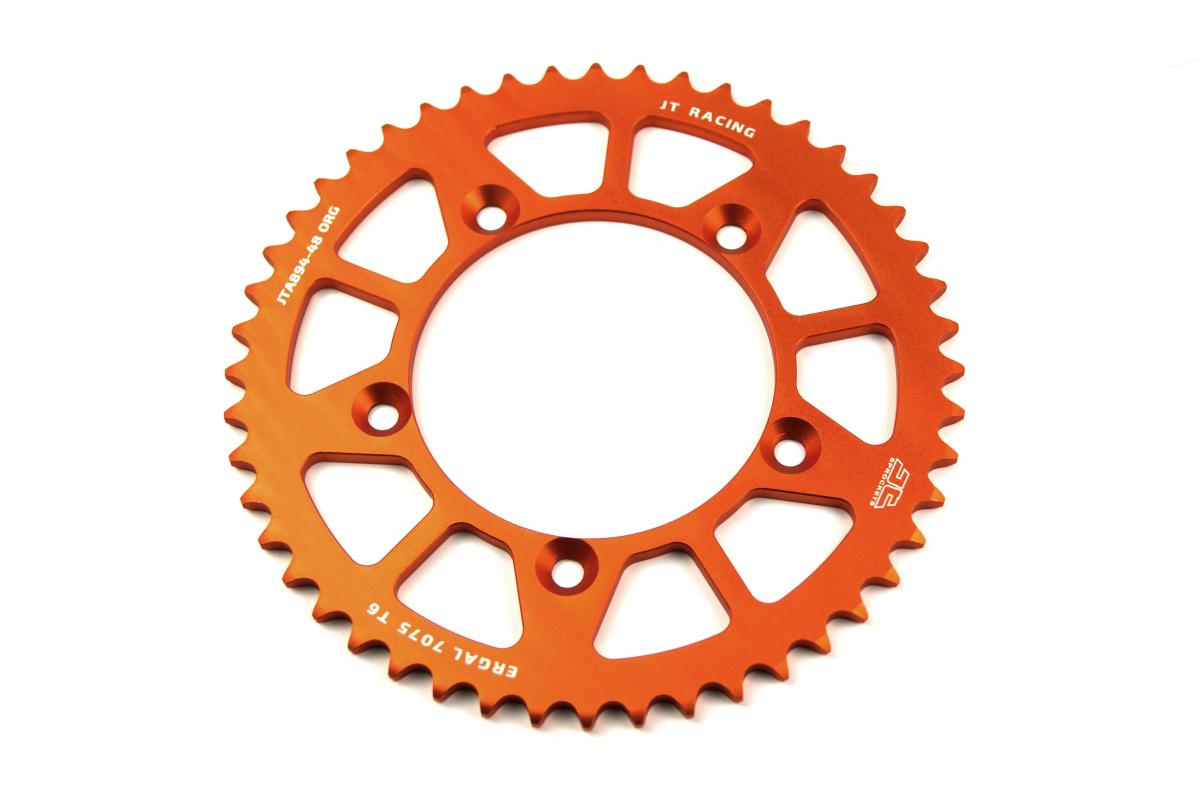 JT Rear Sprocket Alloy Orange Jt, JTA894.48org 7075-t6 Aluminium